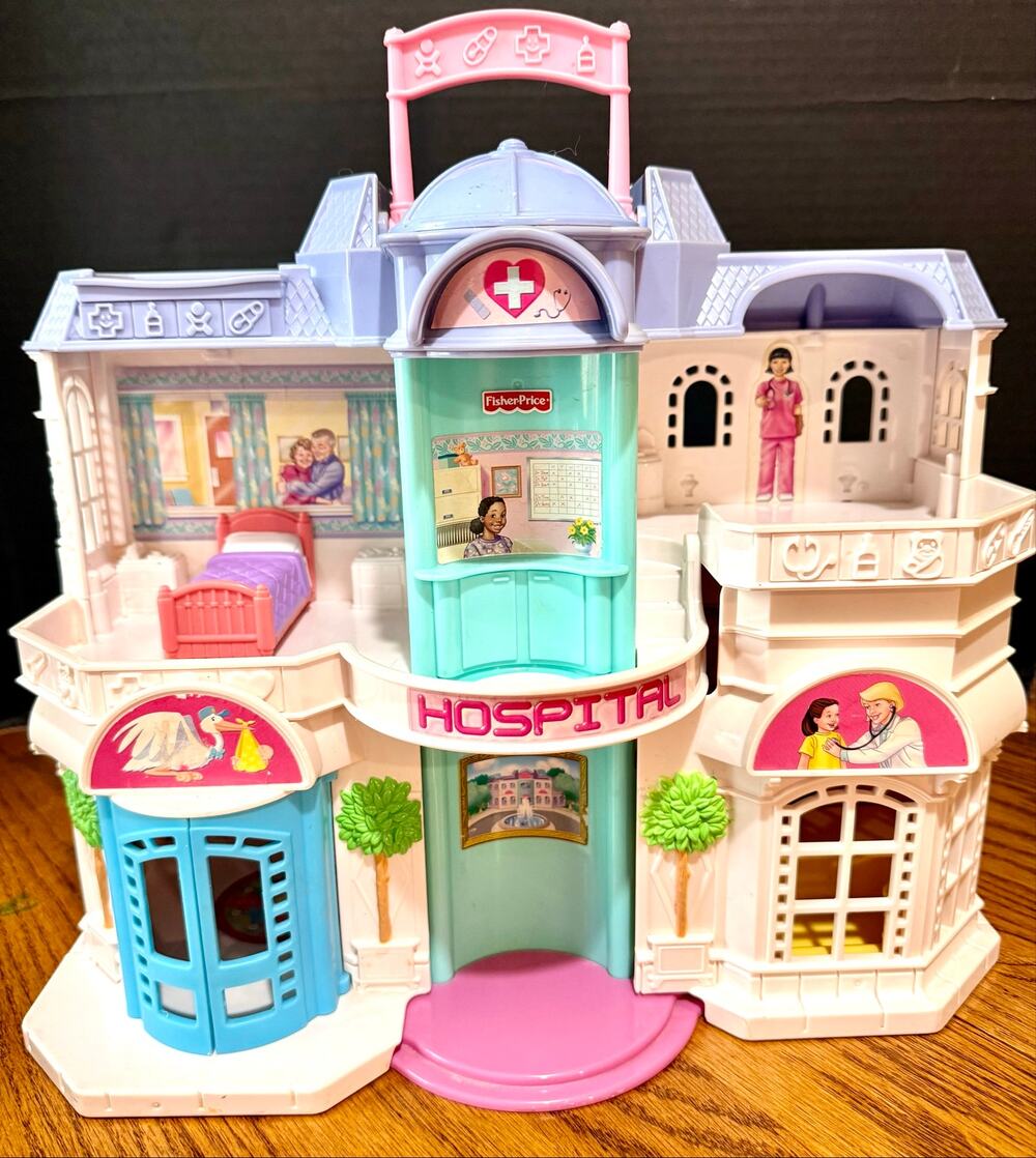 Fisher Price Sweet Streets Care Time Hospital Accessories 2003 Mattel